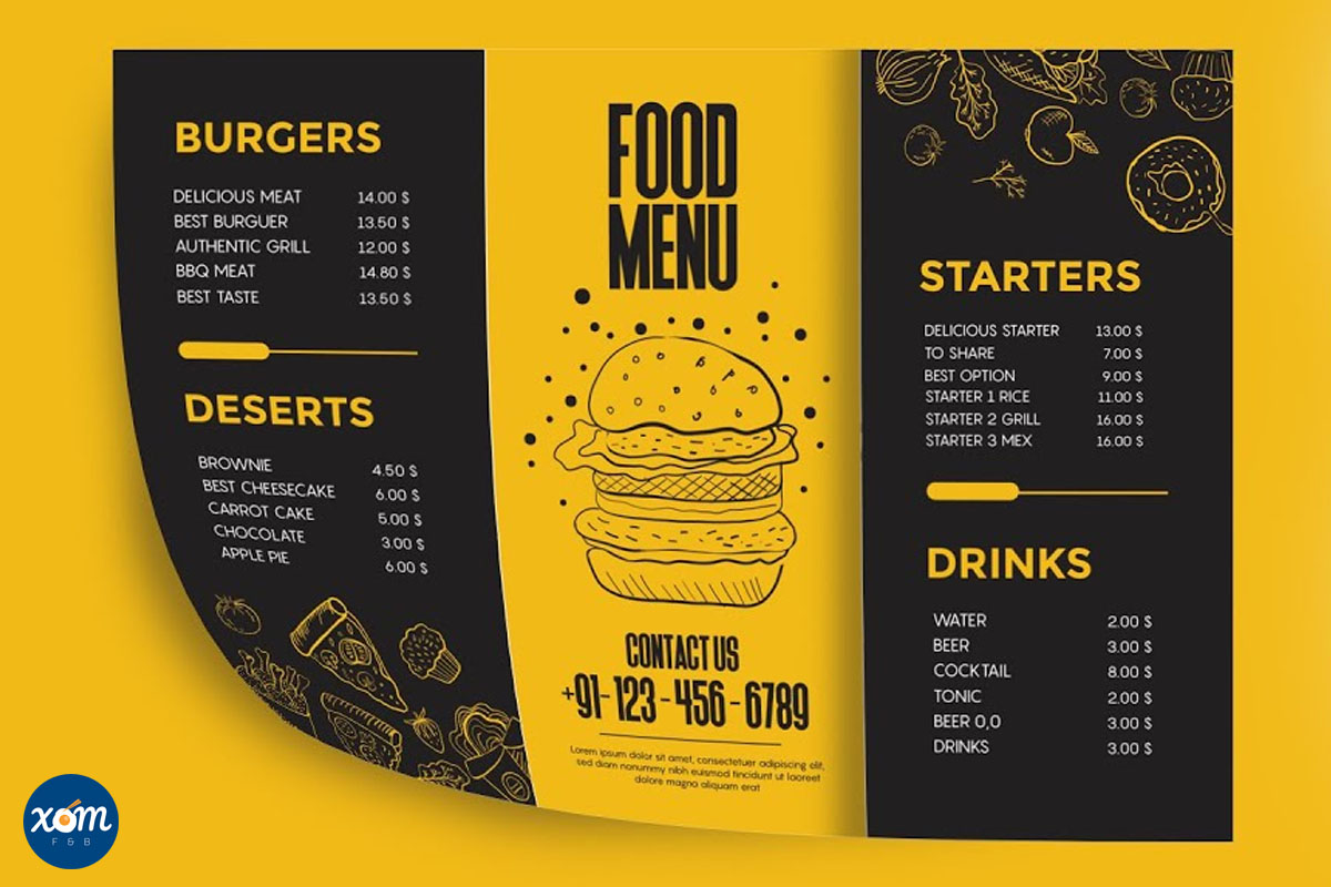 Bí Quyết Thiết Kế Menu Nhà Hàng Hiệu Quả