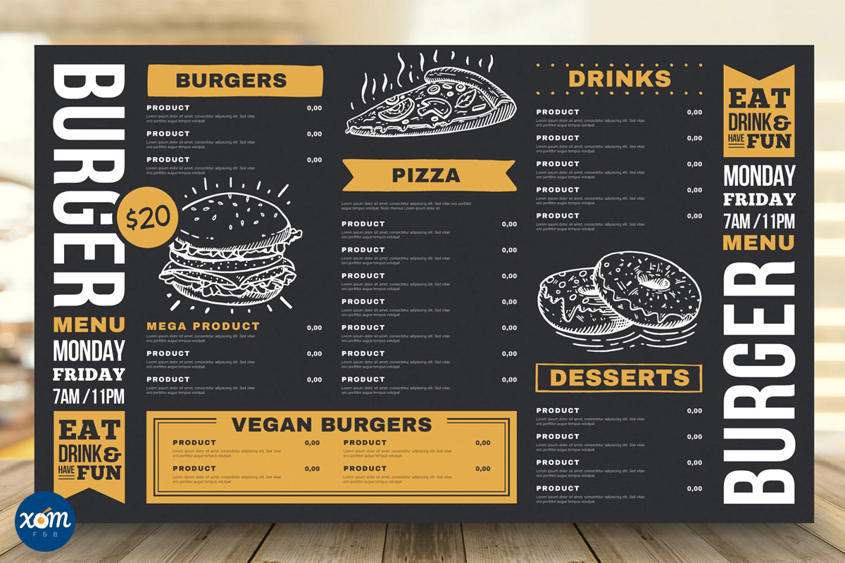 Bí Quyết Thiết Kế Menu Nhà Hàng Hiệu Quả