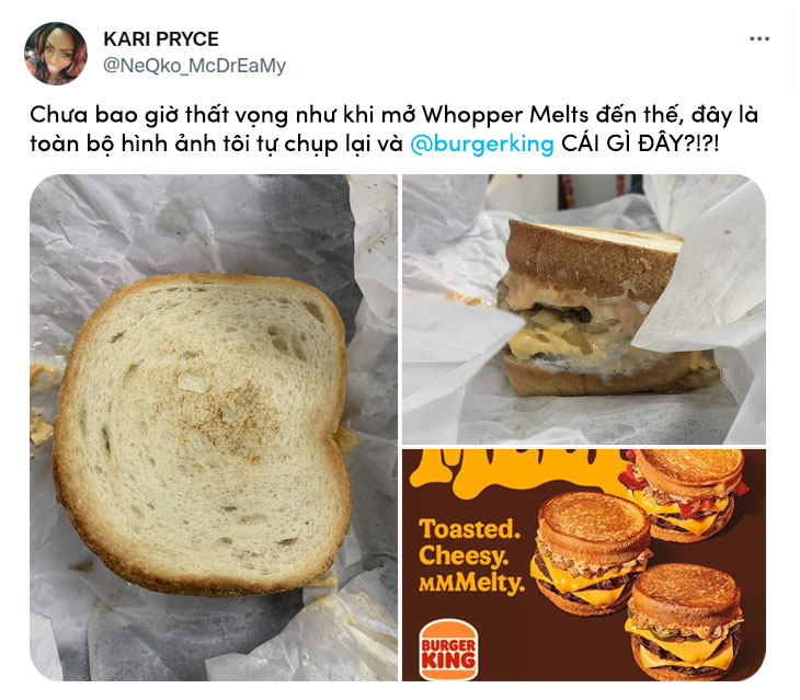 Menu Mới Của Burger King Khiến Khách Hàng Cảm Thấy Như Bị Lừa Dối